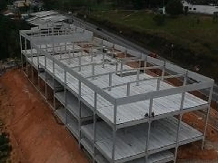 Pré-Moldados de Concreto em obra atendida pela PP Painéis